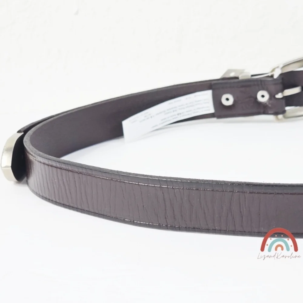 New! Madewel Western Belt in Dark Coffee Leather